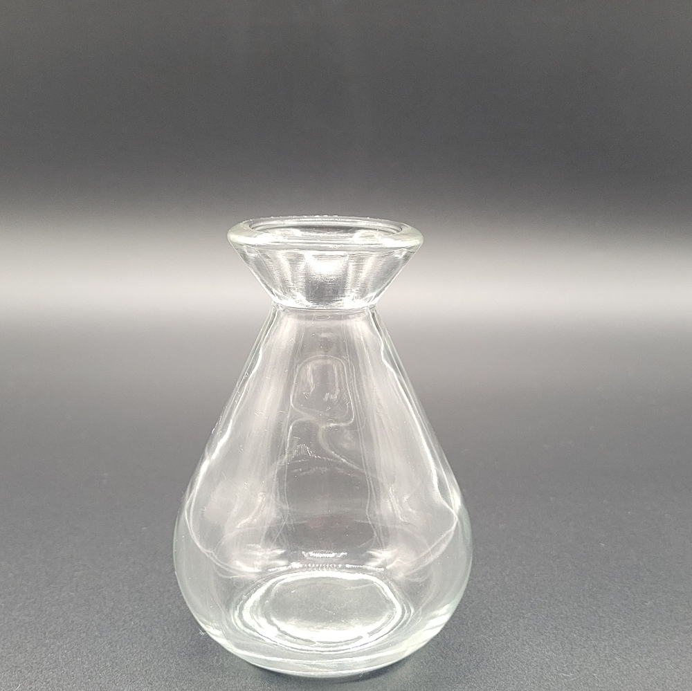 Clear Glass Tear Drop Shaped Flower Bud Vase​​​